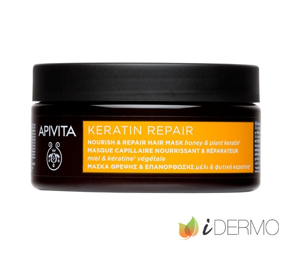 MASCARILLA CAPILAR KERATIN REPAIR NUTRITIVA & REPARADORA CON MIEL Y QUERATINA VEGETAL